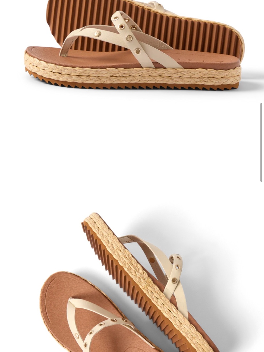 Reef Vista Carmen Studded Espadrille  Flip Flops - Women sz 8 never worn - Picture 3 of 12
